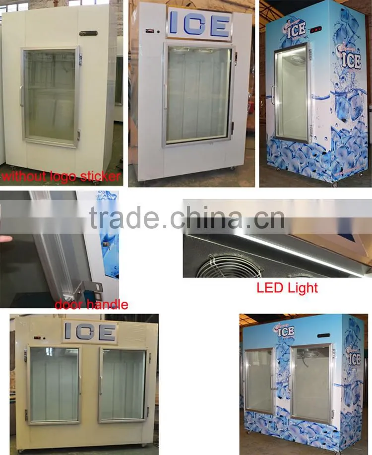 Ice merchandiser of 100 bags ice capacity