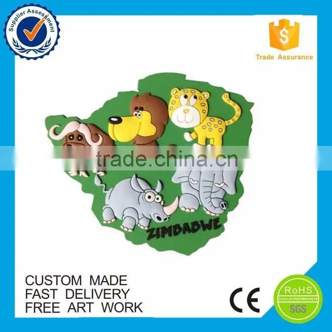 high quality custom rubber cartoon fridge magnet
