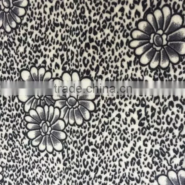 Flower With Leopard Print ks Velvet