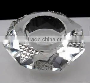 pentacle crystal candle holder