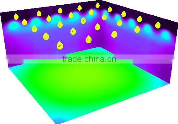 100mm diameter 90 degree high bay light optical lens ,high borosilicate glass lens
