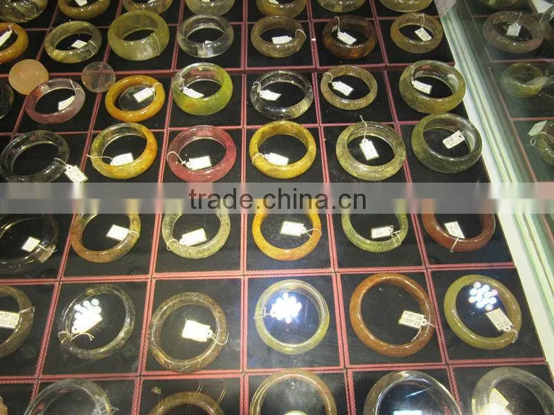 2015 High Quality Natural Rock Rutilated Quartz Crystal bracelet