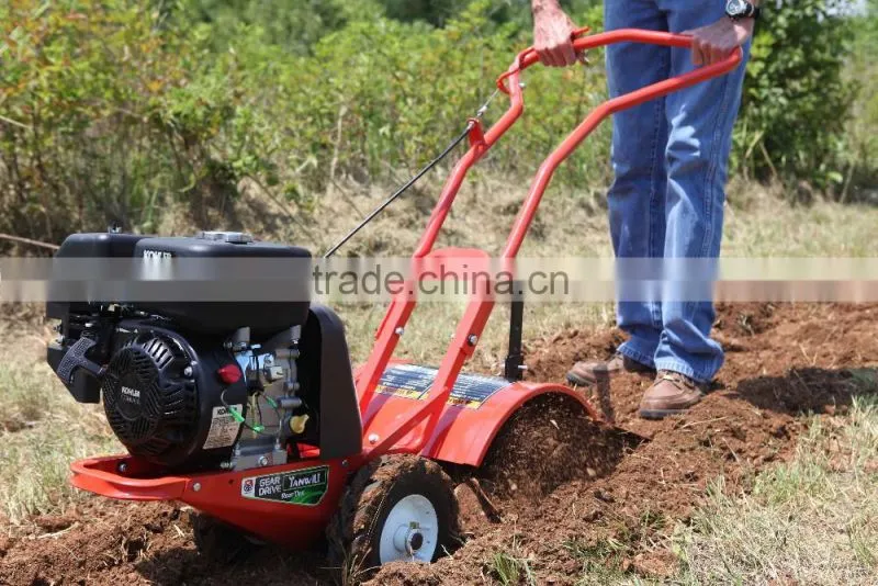 4 Cycle 196cc Spring Manual Rear Tine Tillers Rotary Cultivator