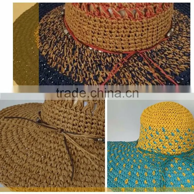 Custom 2016 Beach Straw Hat Natural Straw Hat