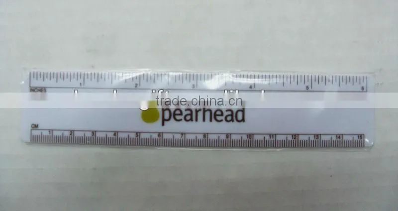 OEM Factory - gold stamping print logo rulers, flexible pvc ruler, custom soft ruler, clear plastic ruler