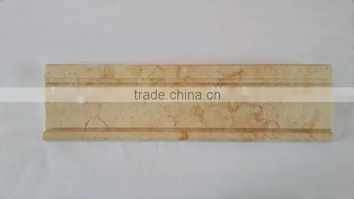 Egyptian Yellow Ogee marble stone chair rail moulding