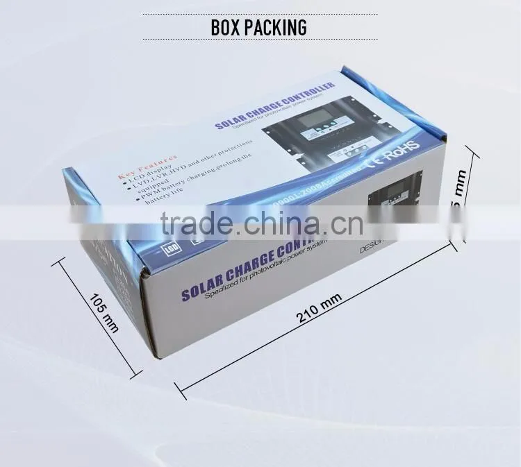 Factory price 12v 24v solar controller 20A for off-grid system use with digital LCD display
