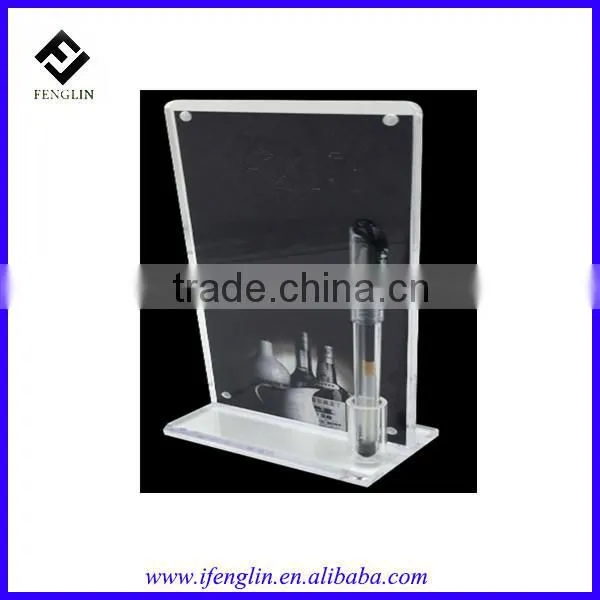creative arylic menu holder