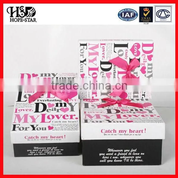 2016 Luxury handmade box hot stamping box gold logo cardboard folding shose paper box