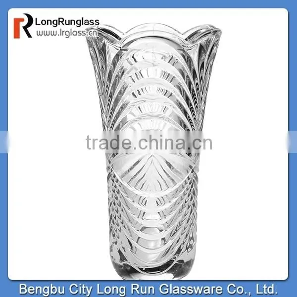 LongRun Elegant And Special Wedding Decoration crystal Glass Vase made in china