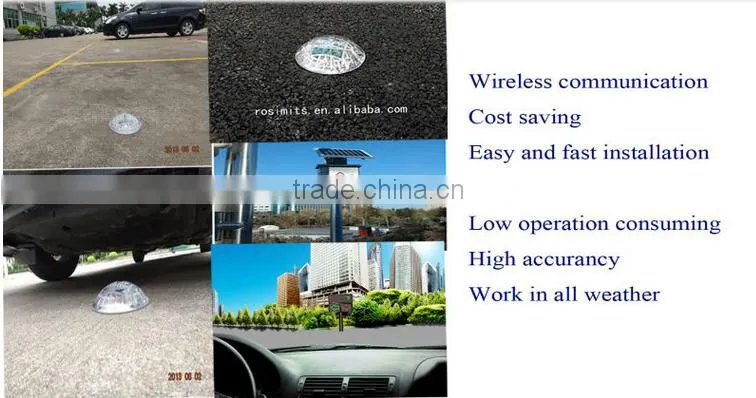 LoRa Technology wireless parking detector smart guidance system for large parking lot