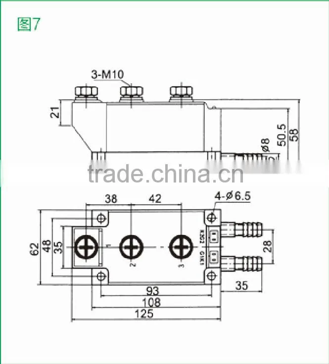 Water Cooling Diode Module *MDx500(600-1800V)