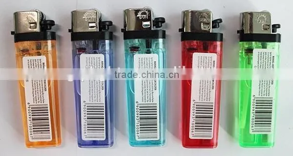 77mm transparent 5 colors disposable Flint Lighter