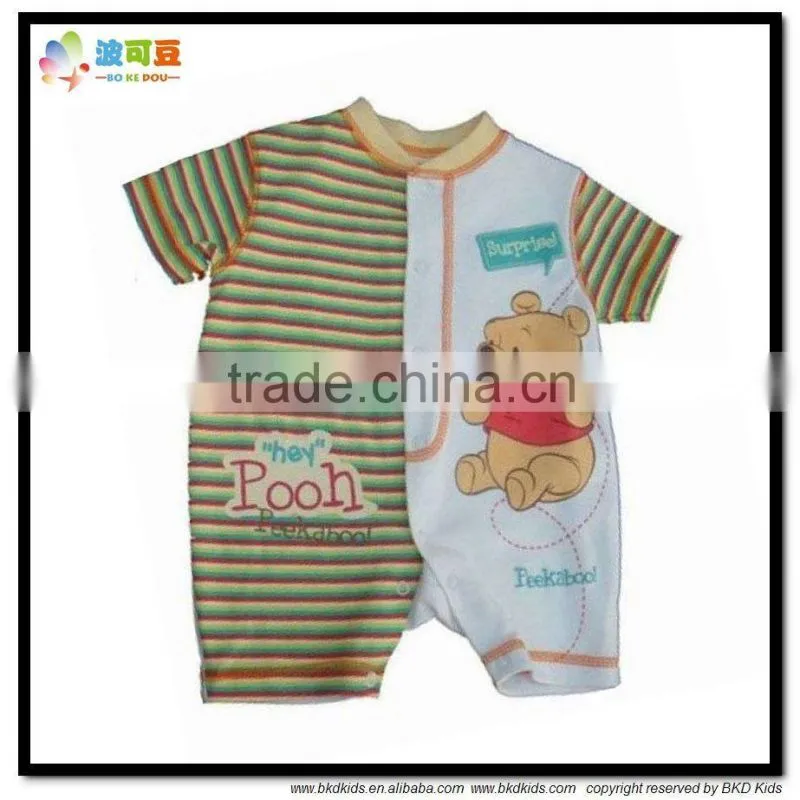 BKD wholesale baby clothes white cowboy rompers