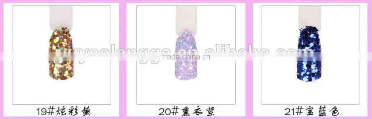 12 color set for Manicure plum sequins beauty TIPS desgin sticker