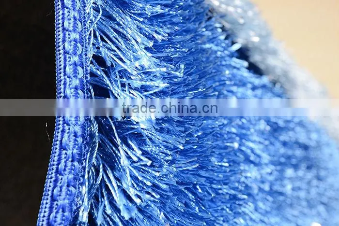 2014 New polyester shaggy bathroom rug set