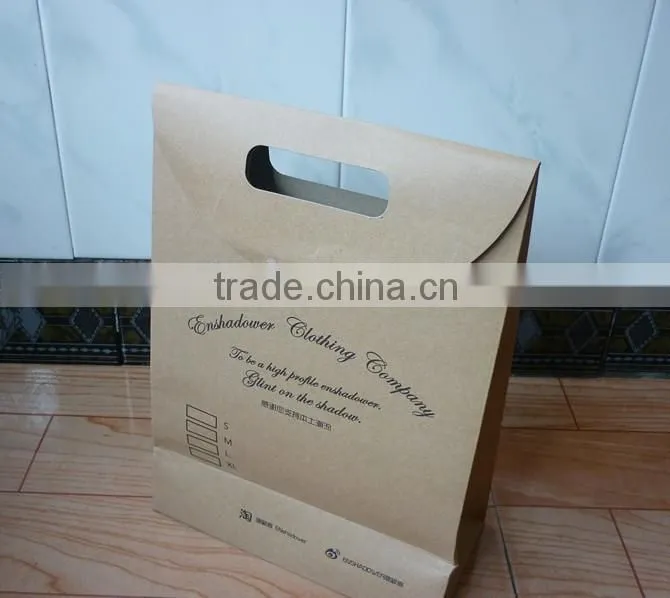 High quality kraft paper wholesale reusable shopping bags