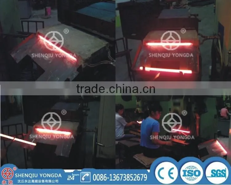 ISO9001 High-tech 160 KW steel rods induction forging machine