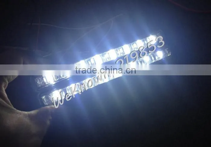 Universal 100% waterproof E MARK 16pcs 3528 LED Car DRL Driving Daytime Running Light with Automatic switch on/off