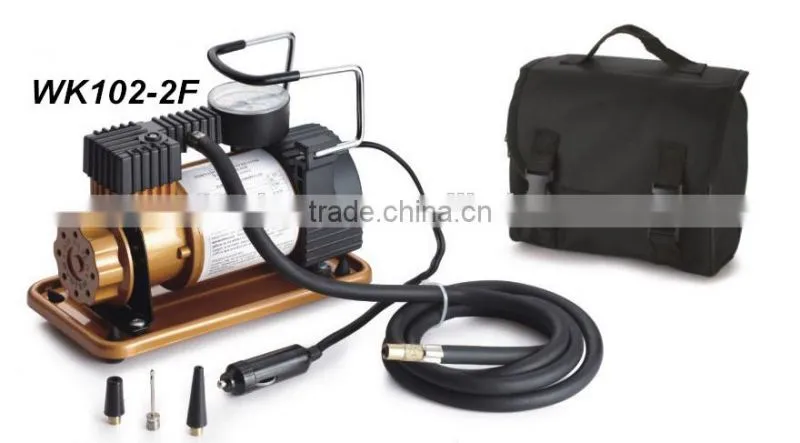12 volt DC portable portable car tire inflator pump/car tire pump/car mini air compressor