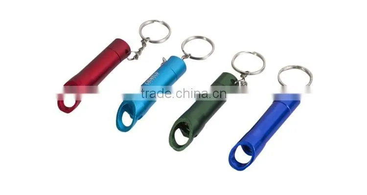 key chain led light with bottle opener Promotion light Mini keychain LED gift torch