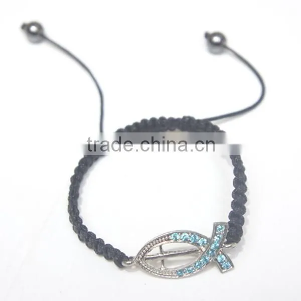 colorful catholic rosary cross bracelet,rope magnetic fish bracelet,fashion charm jewelry bracelet