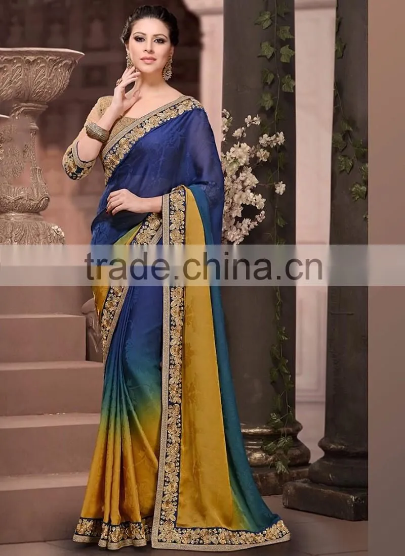 Pink Georgette On Net Lehenga Saree