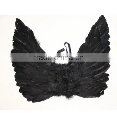 BLACK Feather Angel wing for kids