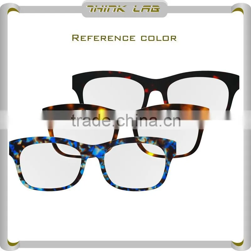 Women fashion 2016 summer acetate optical glasses in green promotional