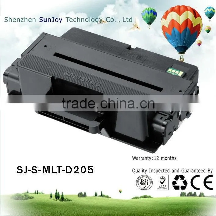 Top selling new black compatible laser MLT-D205S toner cartridge for Samsung ML-3310ND,