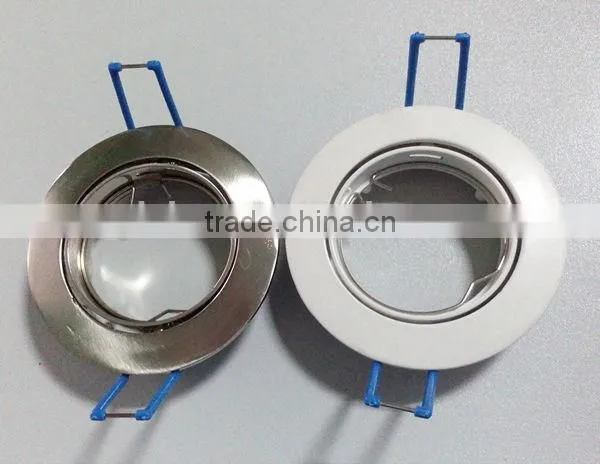 Spraying white finish 8w Gu10 ceiling spotlight fitting with gu10 lamp base
