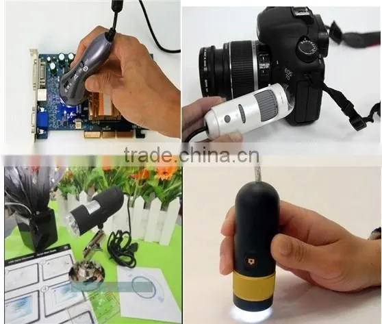 9882W LED Mini Pocket Microscope , Clip Type LED Cellphone Microscope