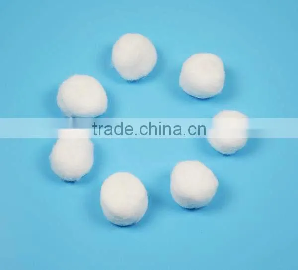 Natural pure salable disposable cotton ball for hospital use