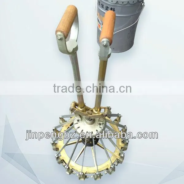 printed painting round metal tin pail with lid