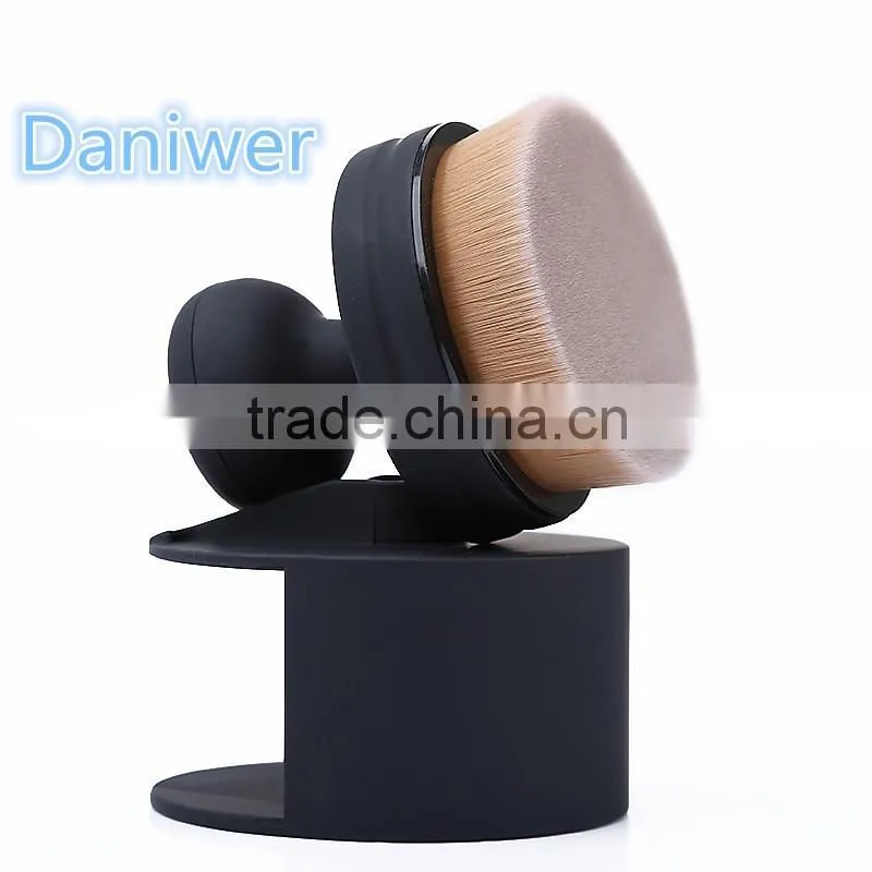 New Arrival O! Circle Oval Brush Style Foundation Makeup Air Brush Loose powder Synthetic Hair Brush Big One