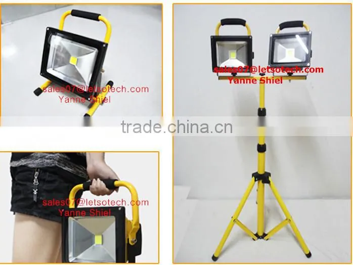 20w 30w 40w 50w battery powered 10w flood led light portable flood light pack12v led flood lamp for outdoor camping and fishing