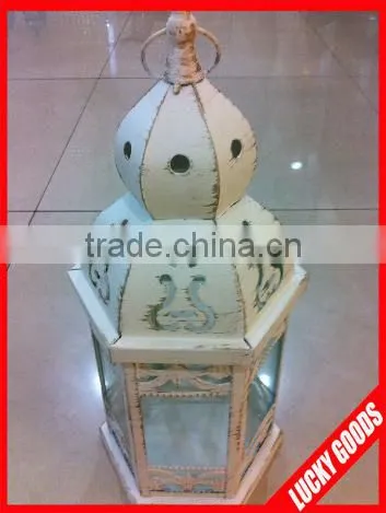 antique classic powder coating white lantern candle holder for sale