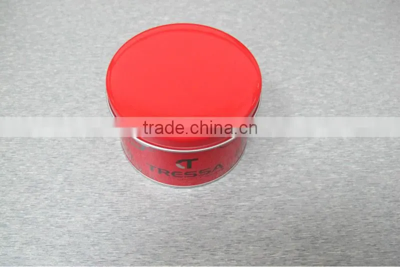 round shape with client design tin box packaging
