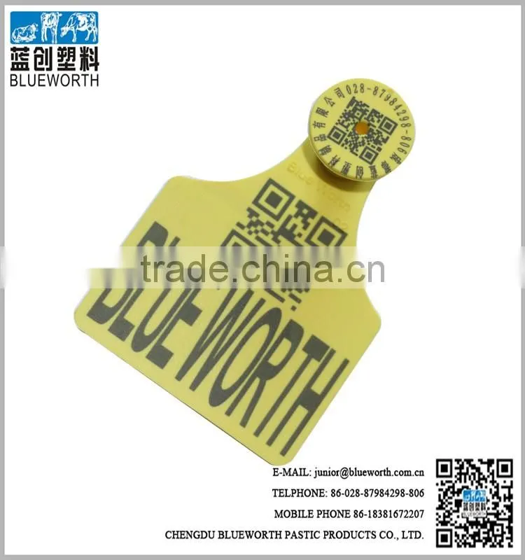 2016 top sale 1#+6# two pieces cattle ear tags in Indore