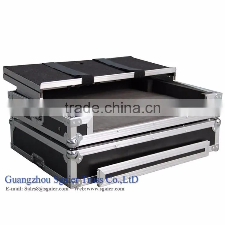Aluminum used flight case with wheel high quality