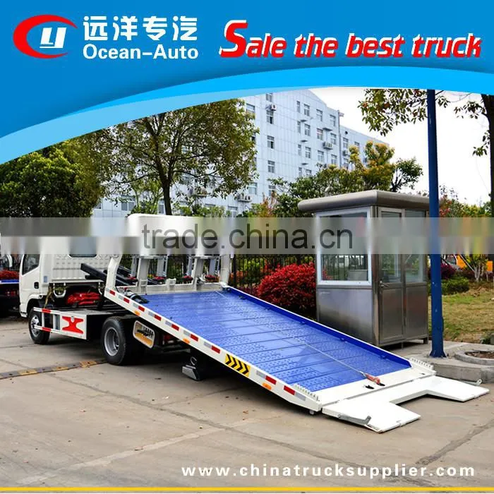 DFAC low price 4 ton tilt tray wrecker tow trucks for sale