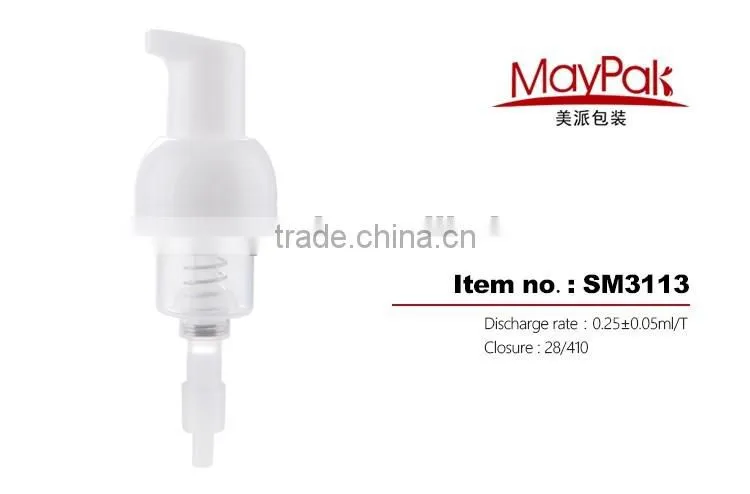 custom PP plastic foam pump 28/410 for wash products bottle