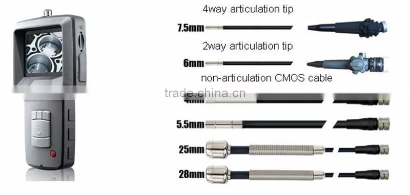 High quality Aircraft repairing videoscope borescope with 2way/4way articulating cables
