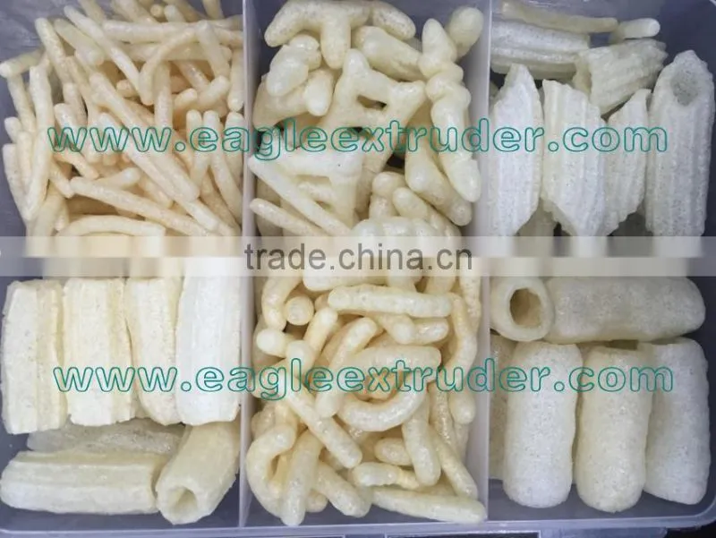 Jinan Eagle DP75 200-300/h 2D and 3D wheat and potato and corn snack pellet chips extruder machine production line