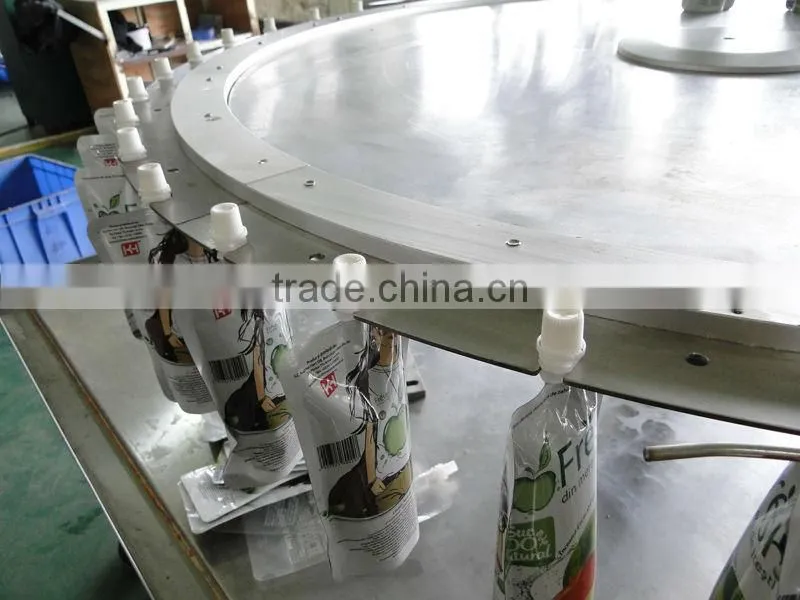 Automatic Jelly Juice Spout Pouch Filling Machine Water Pouch Packing Machine