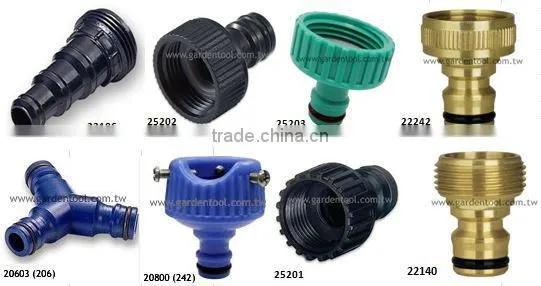 Plastic 2-Way Snap-In Garden Y Shut-Off Valve