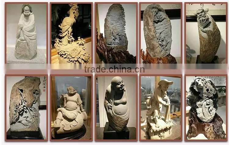Stone Decorative Hand Carve Bird Carving Water Bowl