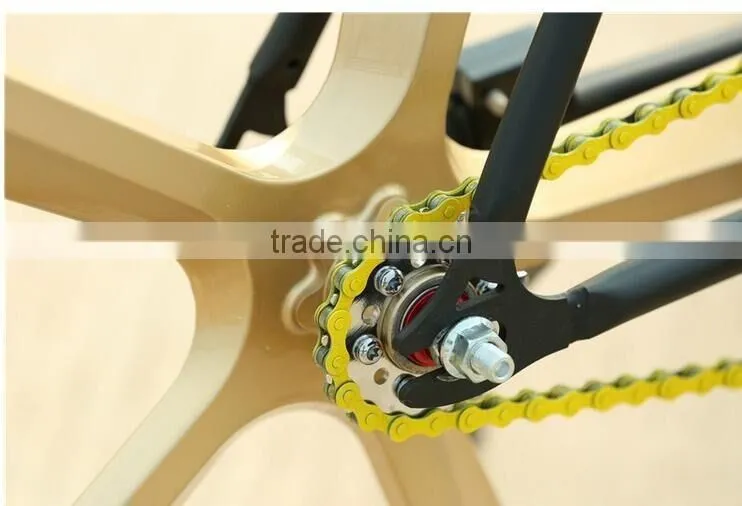 700C lightest strongest magnesium alloy bike wheel /fixed gear type hub bike wheel
