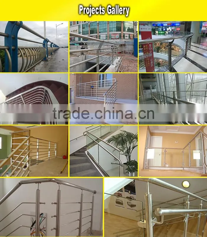 Outdoor Floor Mounting Stainless Steel Highway Aluminum Guardrail