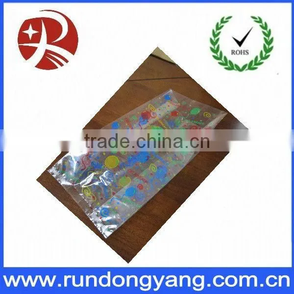 Custom transparent plastic candy packaging bag